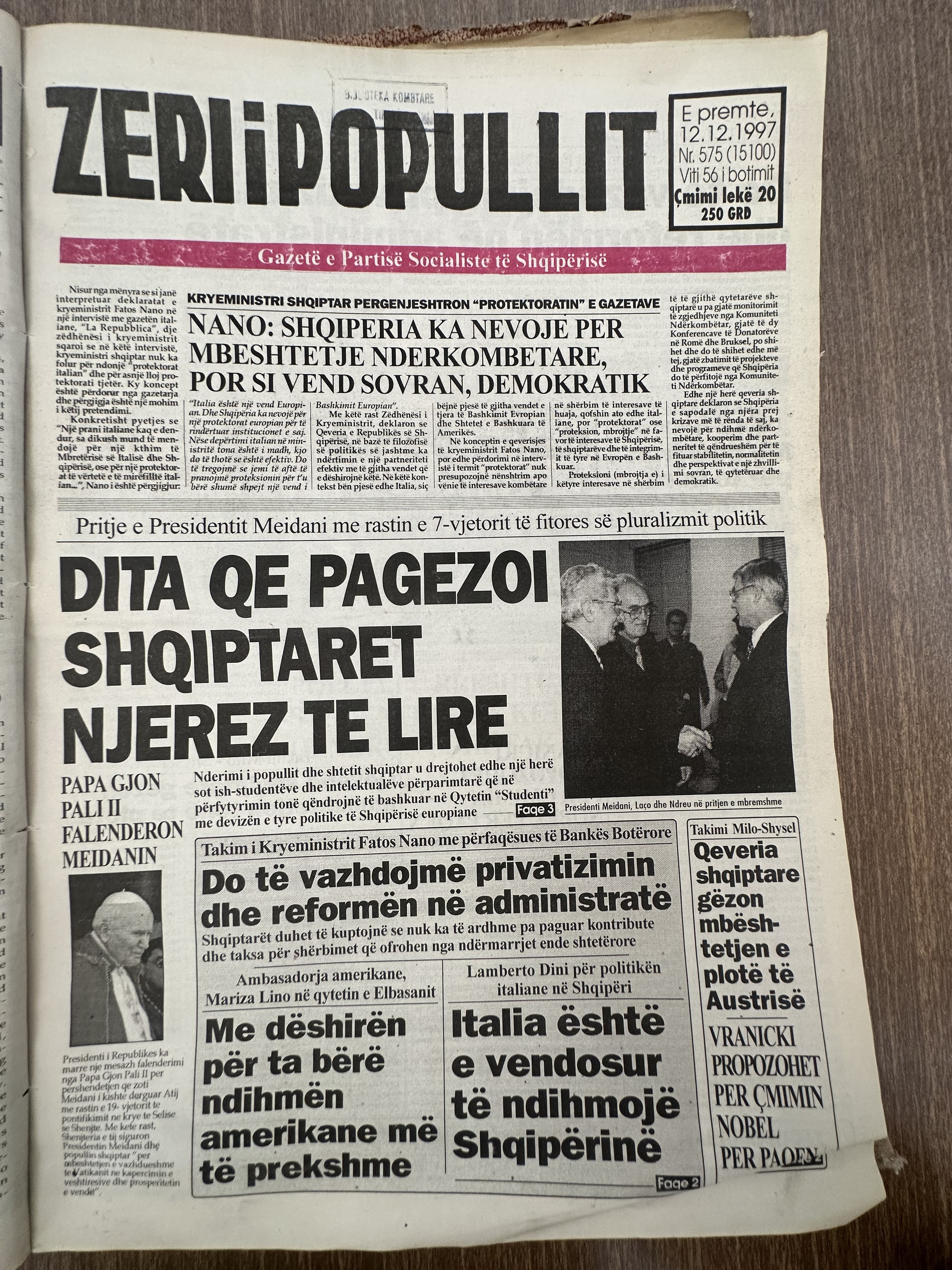 Zëri i Popullit 1997-12-12